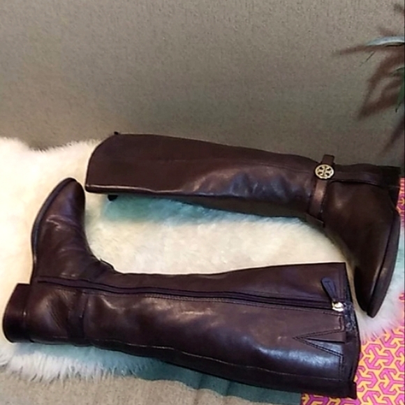 Tory Burch brown leather boots - Picture 4 of 12